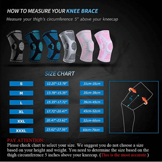 how to measure your knee brace